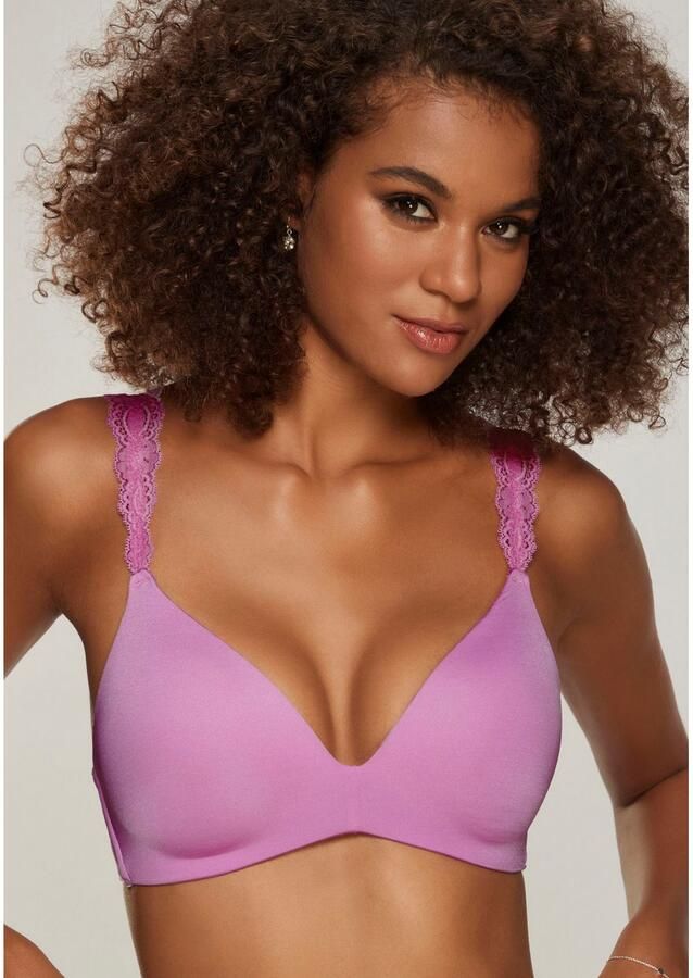 Lascana Push-up-bh zonder beugel met prachtige kantbanden lingerie - Foto 2