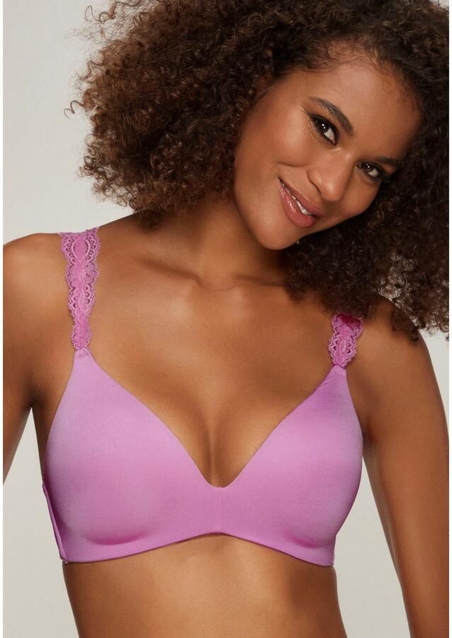 Lascana Push-up-bh zonder beugel met prachtige kantbanden lingerie - Foto 3