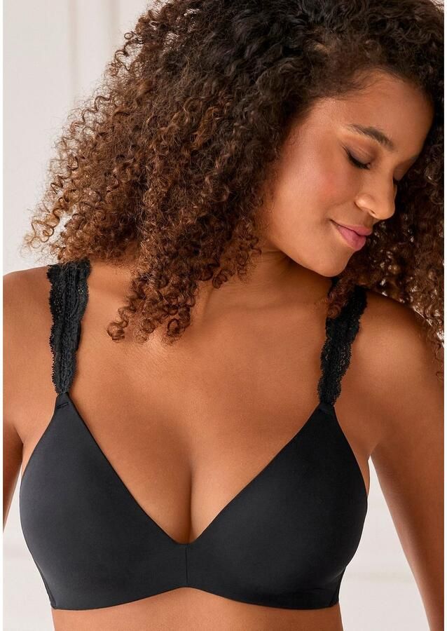 Lascana Push-up-bh zonder beugel met prachtige kantbanden lingerie - Foto 2