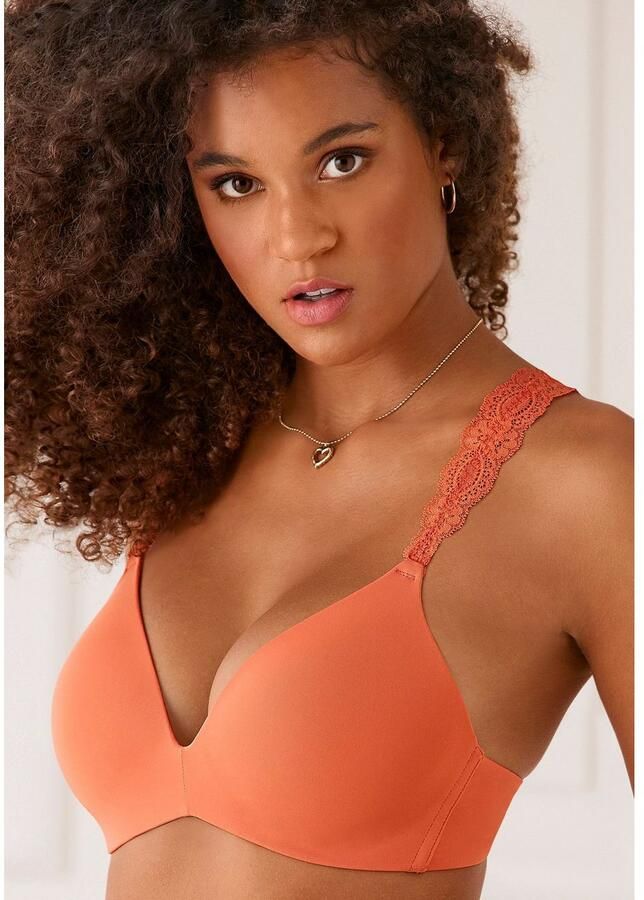 Lascana Push-up-bh zonder beugel met prachtige kantbanden lingerie - Foto 2