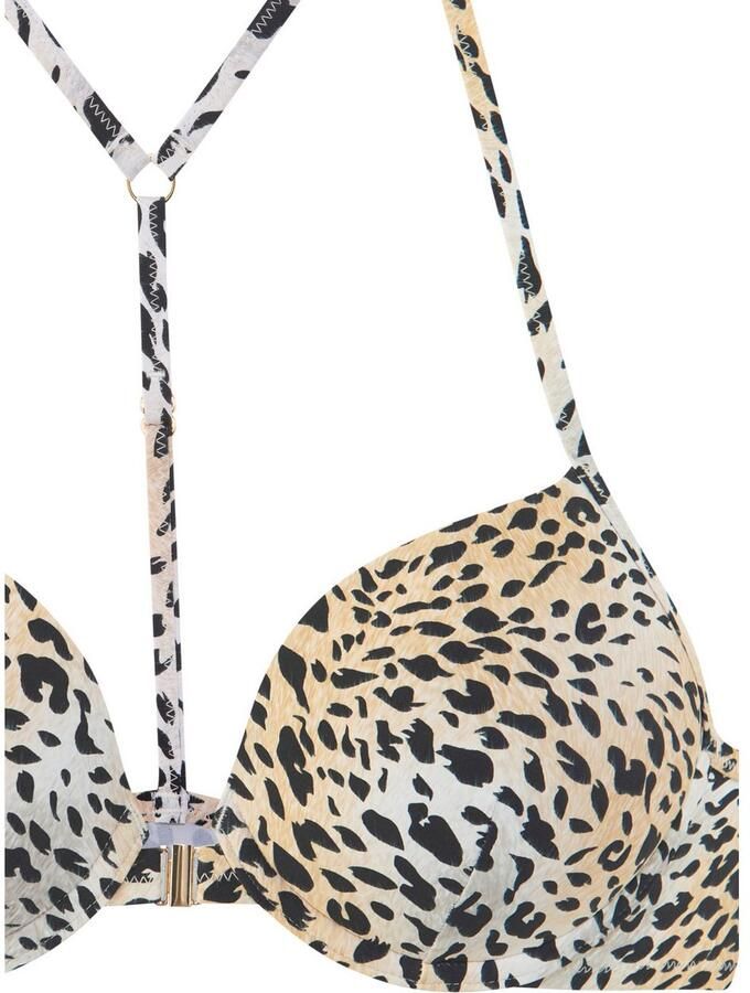 Lascana Push-upbikini Silea met modieuze dierenprint