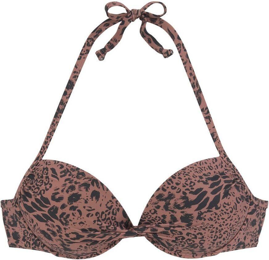 Lascana Push-upbikinitop ASHA in animaldesign