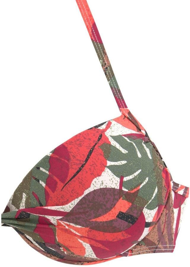 Lascana Push-upbikinitop AVA in tropisch design - Foto 4