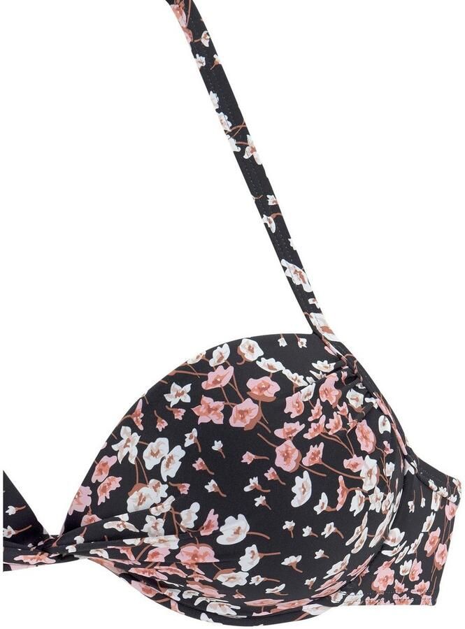 Lascana Push-upbikinitop Blair met een bloemmotief - Foto 2