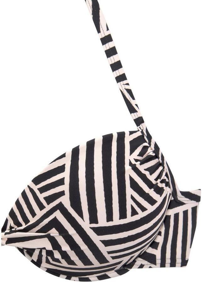 Lascana Push-upbikinitop Cleo met geometrische print - Foto 4