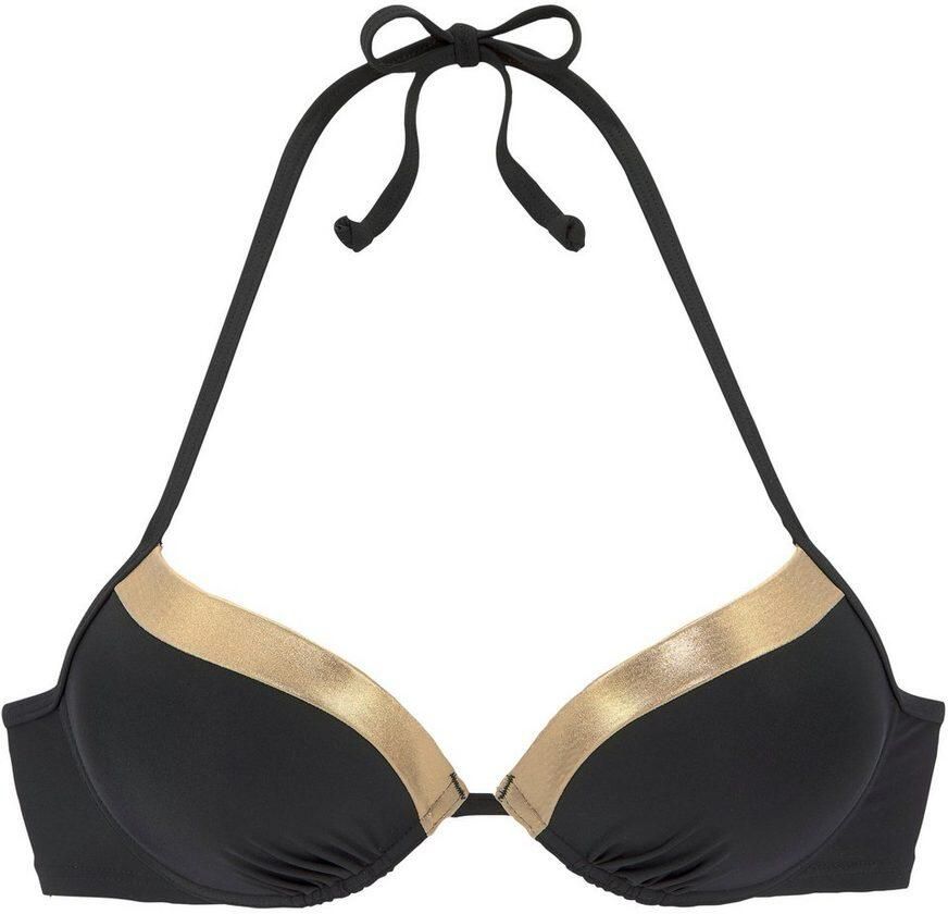 Lascana Push-upbikinitop Elodie met trendy materiaalelement - Foto 2