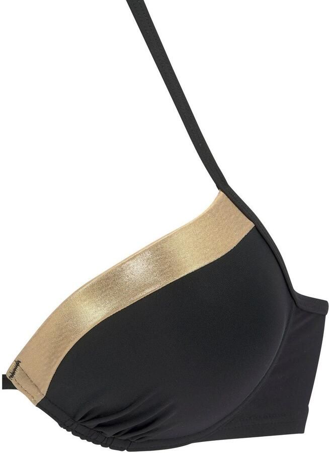Lascana Push-upbikinitop Elodie met trendy materiaalelement - Foto 3