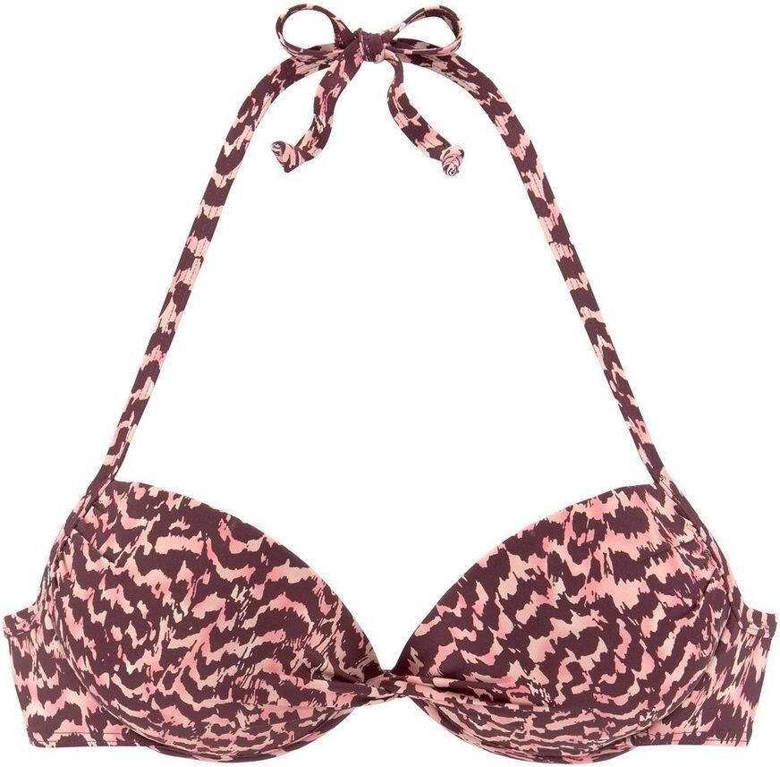 Lascana Push-upbikinitop Holly met knoopdetail