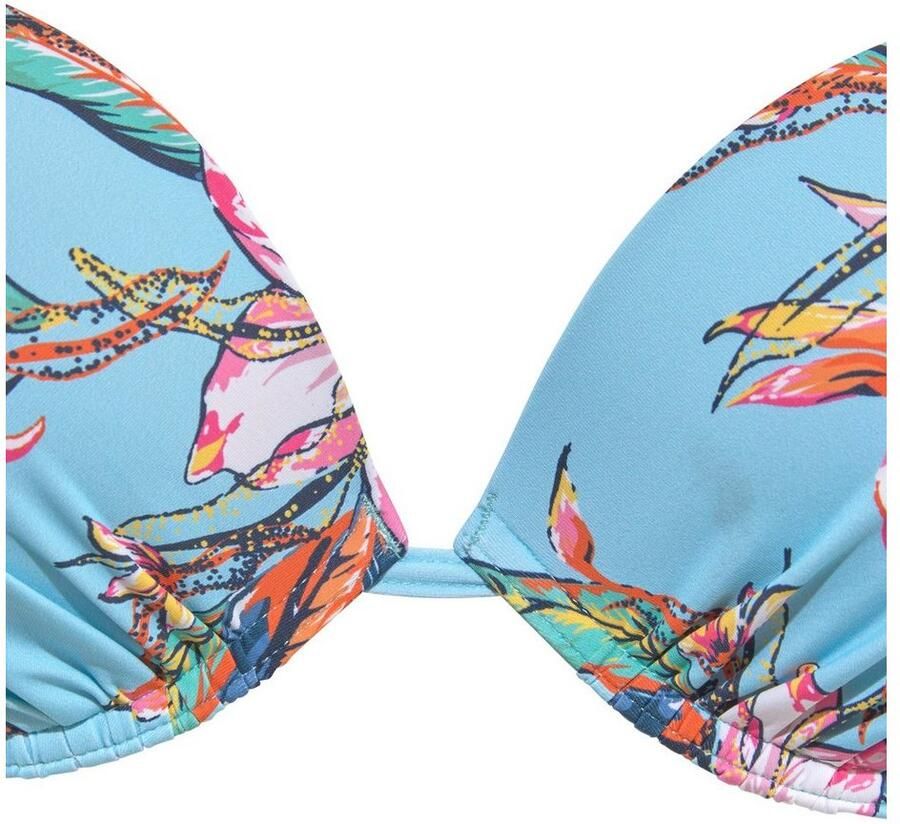 Lascana Bikinibroekje MALIA opzij te strikken met tropische print