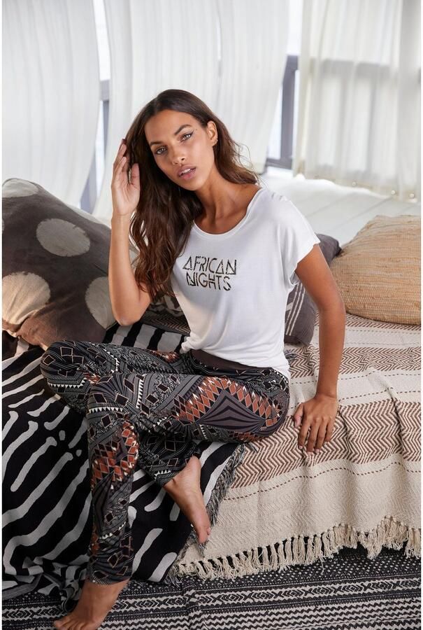 Lascana Pyjama in etno-design (2-delig 1 stuk) - Foto 2