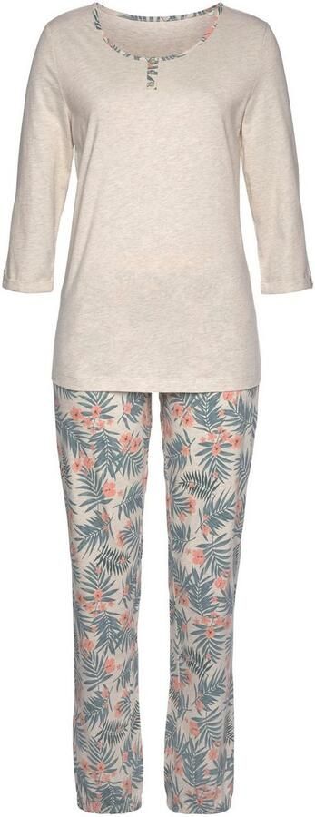 Lascana Pyjama met gedessineerde broek (2-delig 1 stuk) - Foto 3