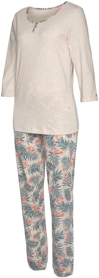 Lascana Pyjama met gedessineerde broek (2-delig 1 stuk) - Foto 4