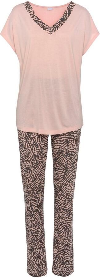 Lascana Pyjama met gedessineerde details (set 2-delig) - Foto 5