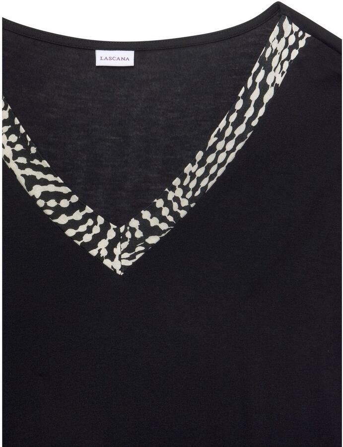 Lascana Pyjama met gedessineerde details (set 2-delig)