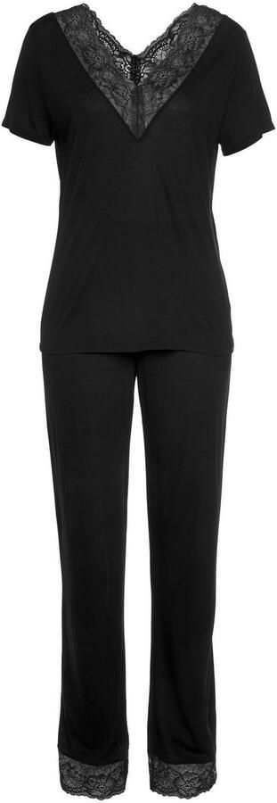 Lascana Pyjama met kanten inzetten (2-delig 1 stuk) - Foto 6