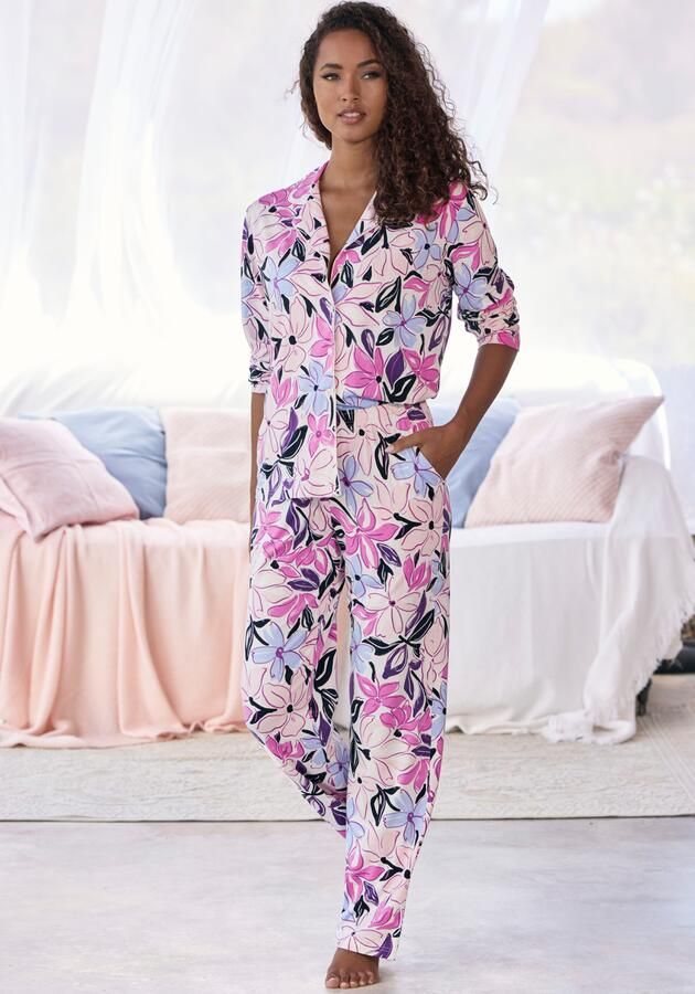 Lascana Pyjama met mooie all-over print (2-delig) - Foto 7