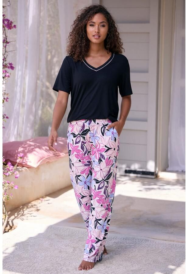 Lascana Pyjama met mooie bloemenprint (2-delig) - Foto 3