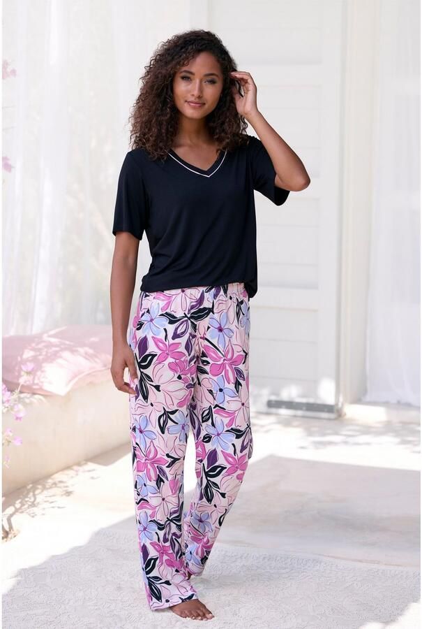 Lascana Pyjama met mooie bloemenprint (2-delig) - Foto 4