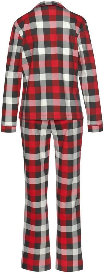 Lascana Pyjama met ruitprint (2-delig Incl. slaapmasker) - Foto 5