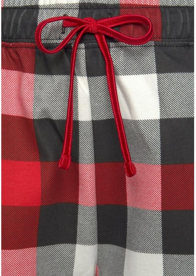 Lascana Pyjama met ruitprint (2-delig Incl. slaapmasker) - Foto 2