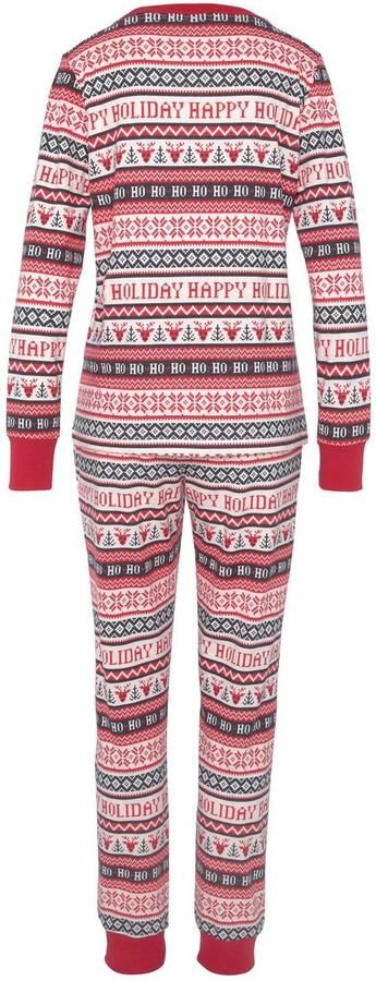 Lascana Pyjama met winterse print (2-delig) - Foto 4