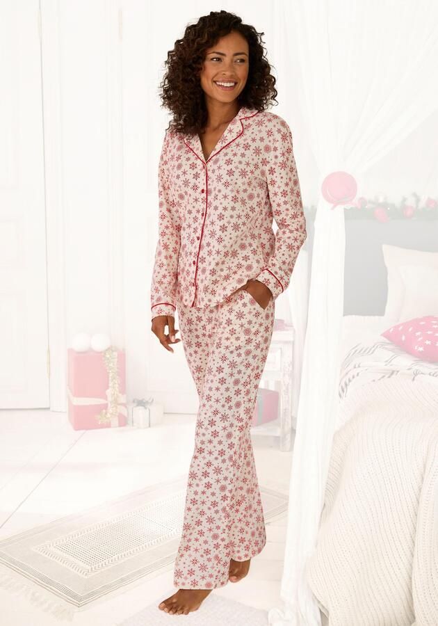 Lascana Pyjama met winterse print - Foto 5