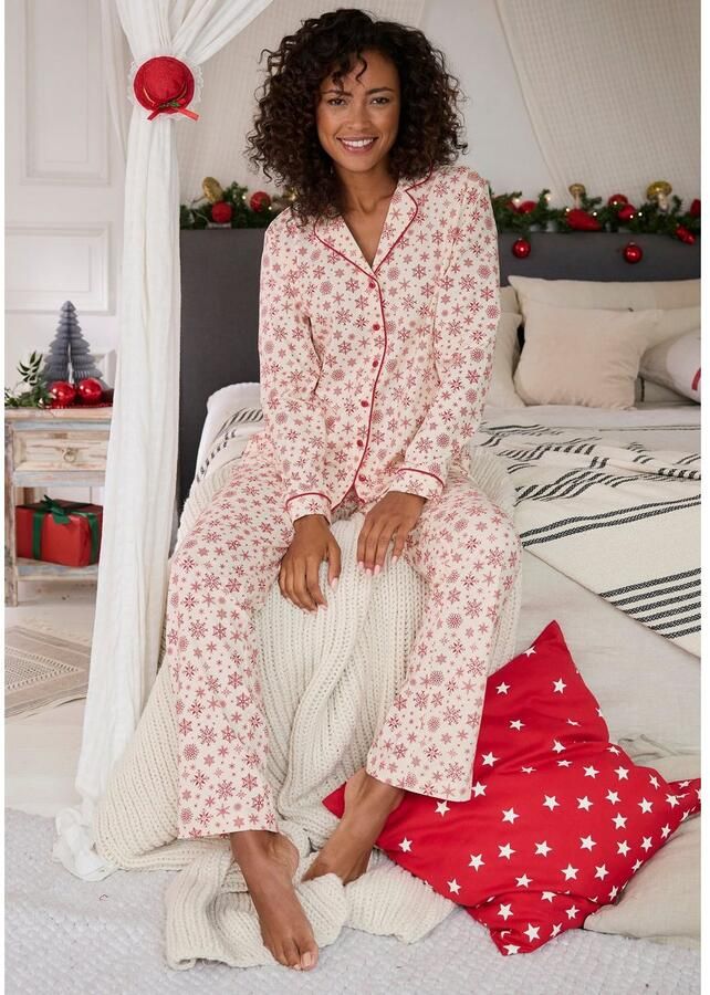 Lascana Pyjama met winterse print - Foto 3