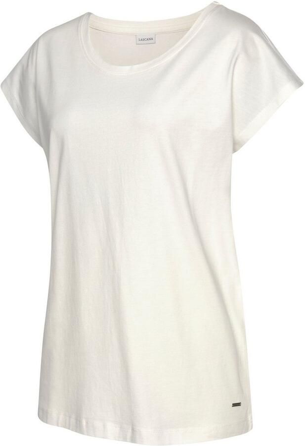 Lascana Pyjama top in effen kleuren - Foto 5