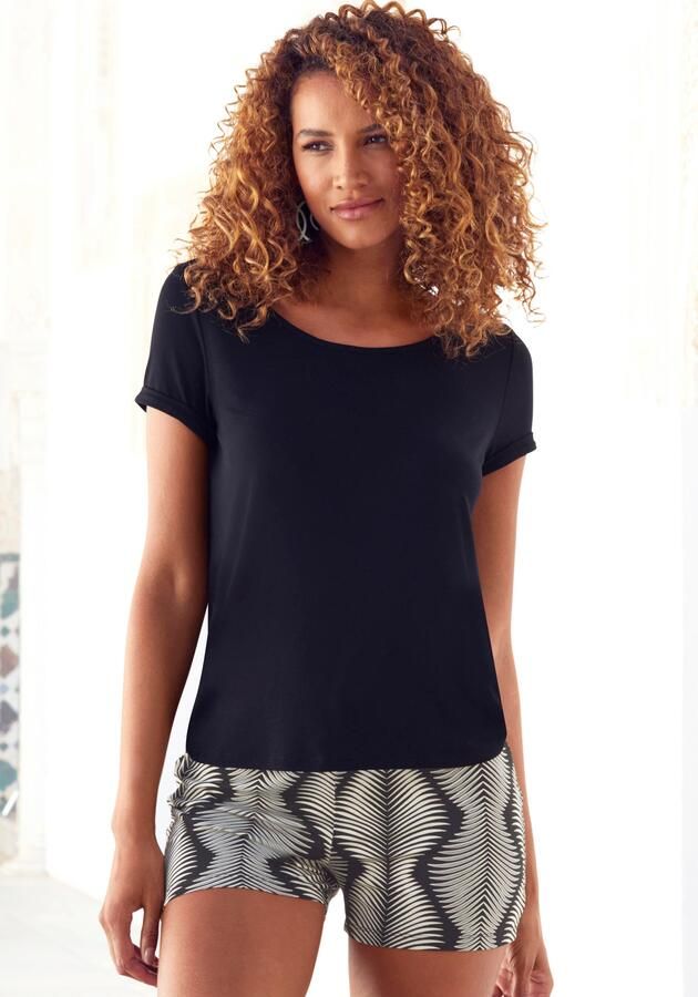 Lascana Pyjama top in zachte viscosemix - Foto 5