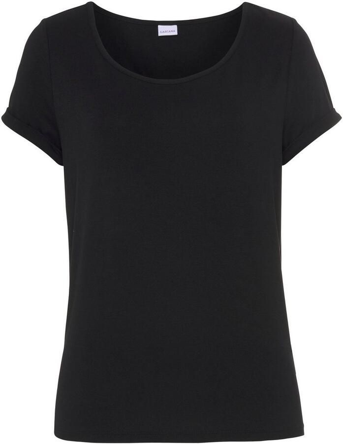 Lascana Pyjama top in zachte viscosemix