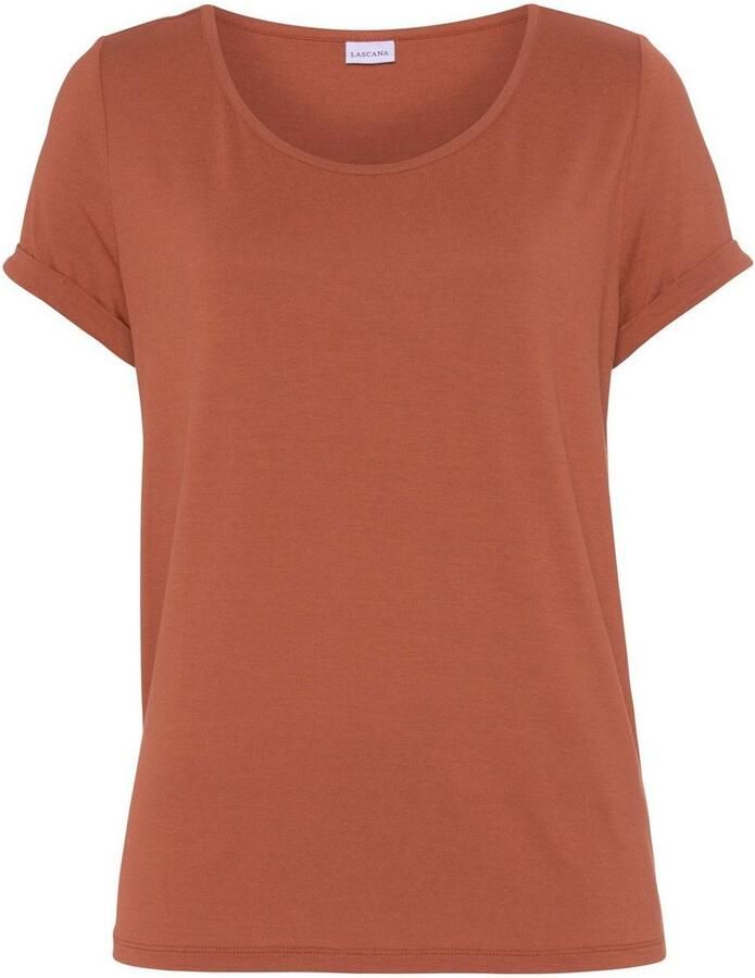 Lascana Pyjama top in zachte viscosemix