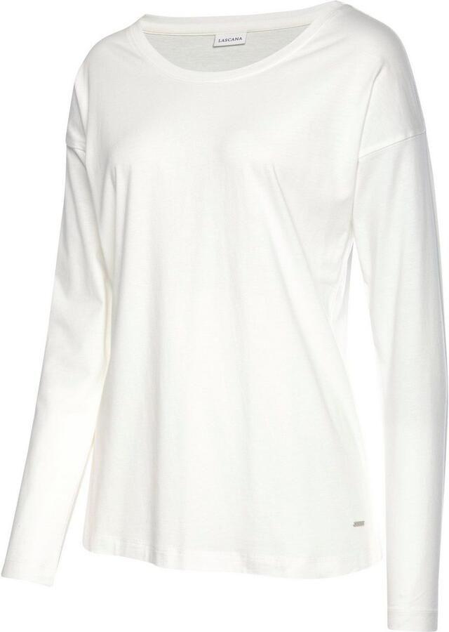 Lascana Pyjama top met afhangende schouders - Foto 3