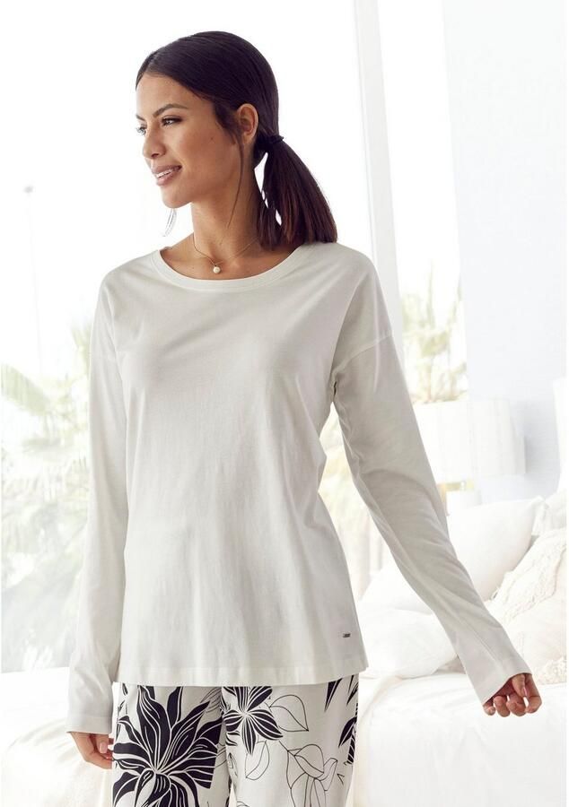 Lascana Pyjama top met afhangende schouders - Foto 6