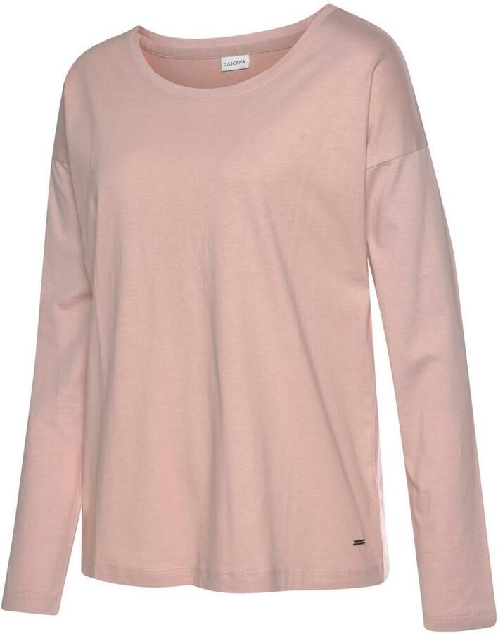 Lascana Pyjama top met afhangende schouders - Foto 2