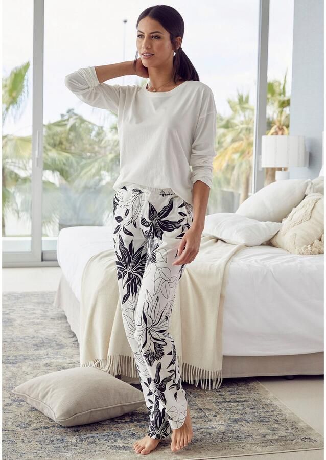 Lascana Pyjama top met afhangende schouders - Foto 5