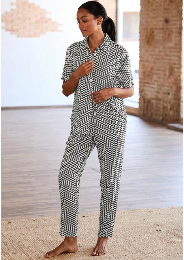 Lascana Pyjama top Met chique all-over print - Foto 2