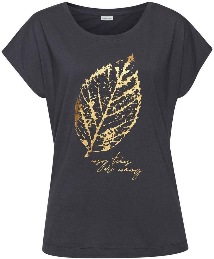 Lascana Pyjama top met folieprint