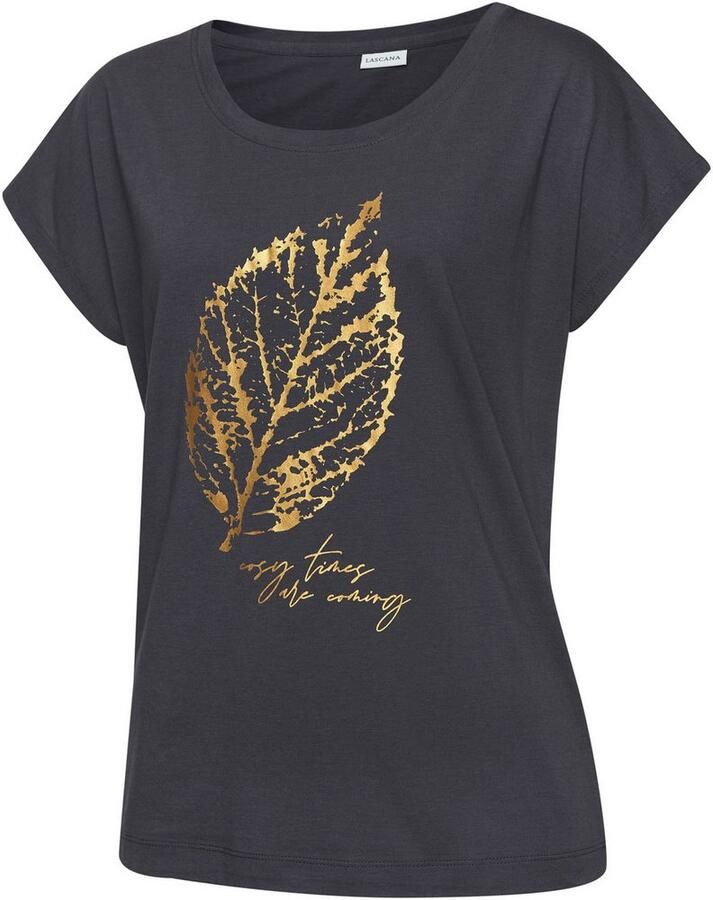 Lascana Pyjama top met folieprint - Foto 2