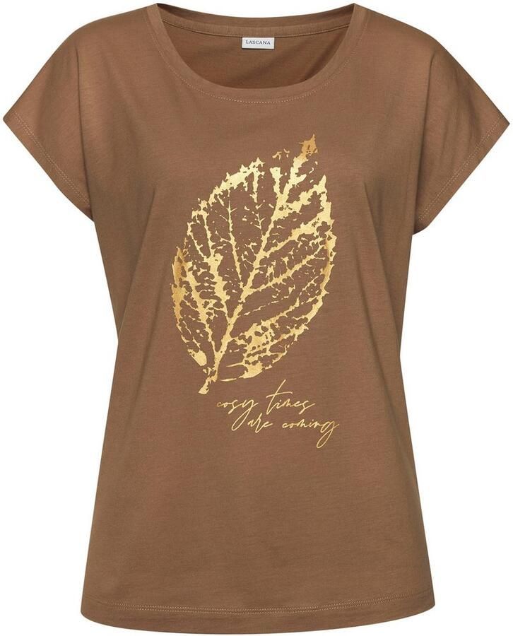 Lascana Pyjama top met folieprint