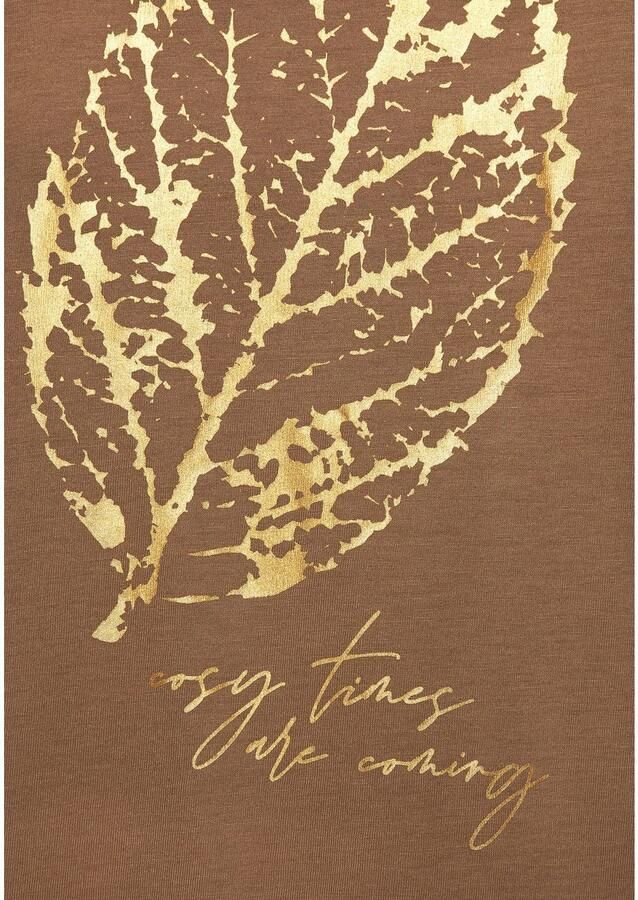 Lascana Pyjama top met folieprint - Foto 3