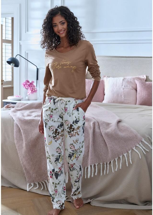 Lascana Pyjama top met folieprint - Foto 5