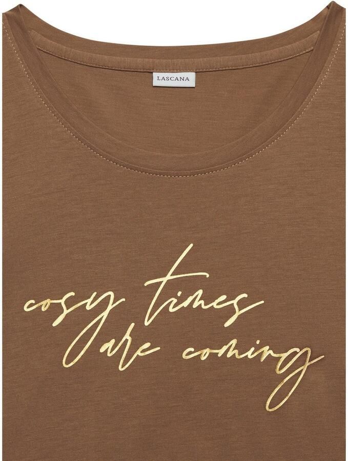 Lascana Pyjama top met folieprint - Foto 3