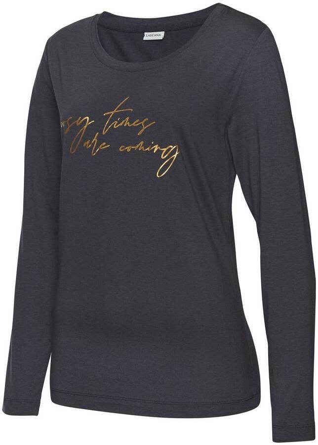 Lascana Pyjama top met folieprint - Foto 2