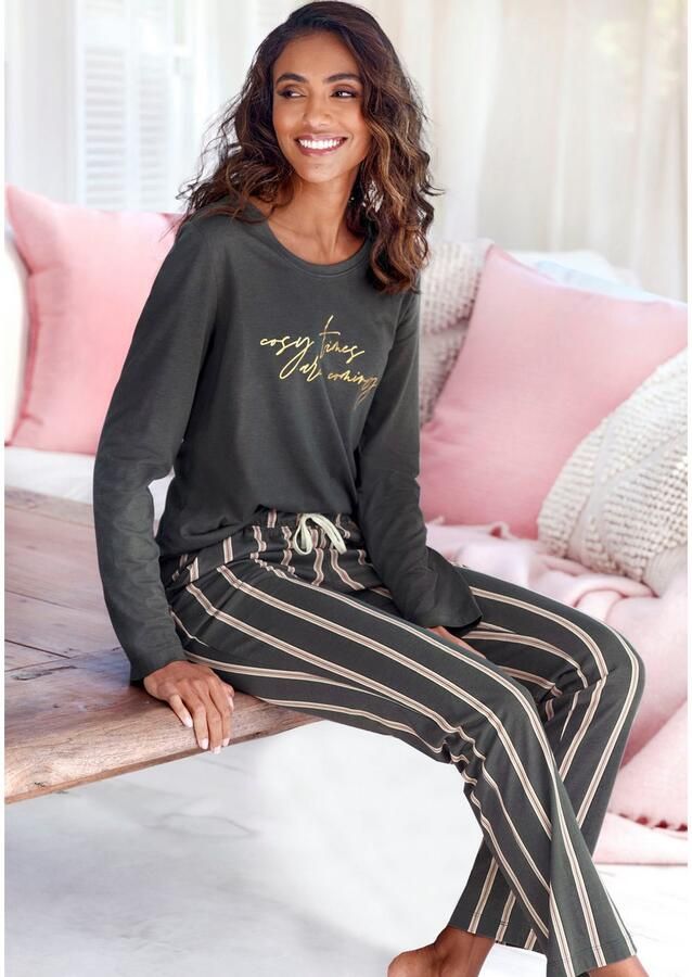 Lascana Pyjama top met folieprint - Foto 4