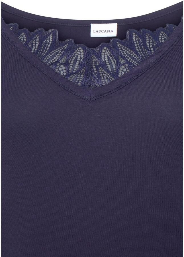 Lascana Pyjama top met kanten details - Foto 2