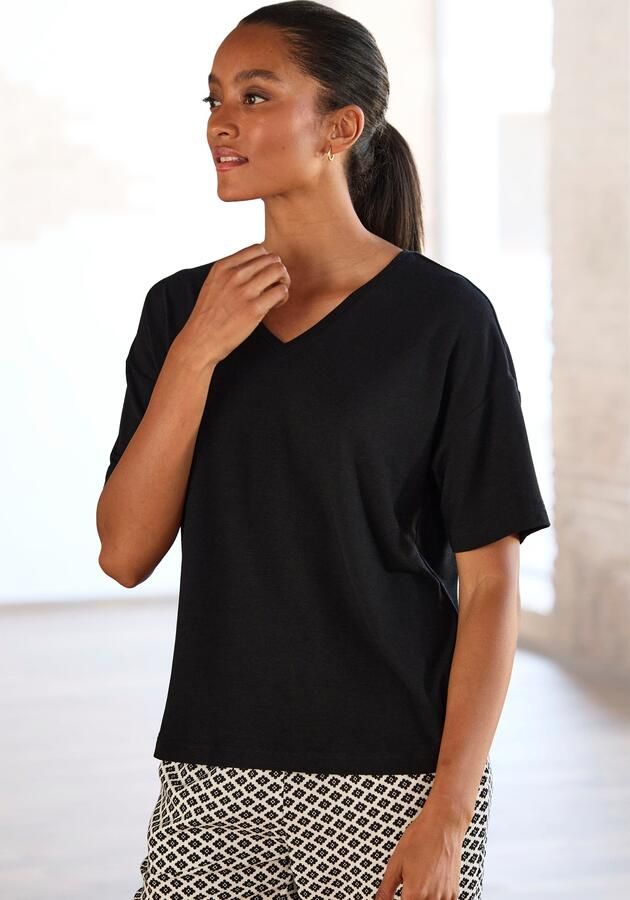 Lascana Pyjama top Met V-hals - Foto 7