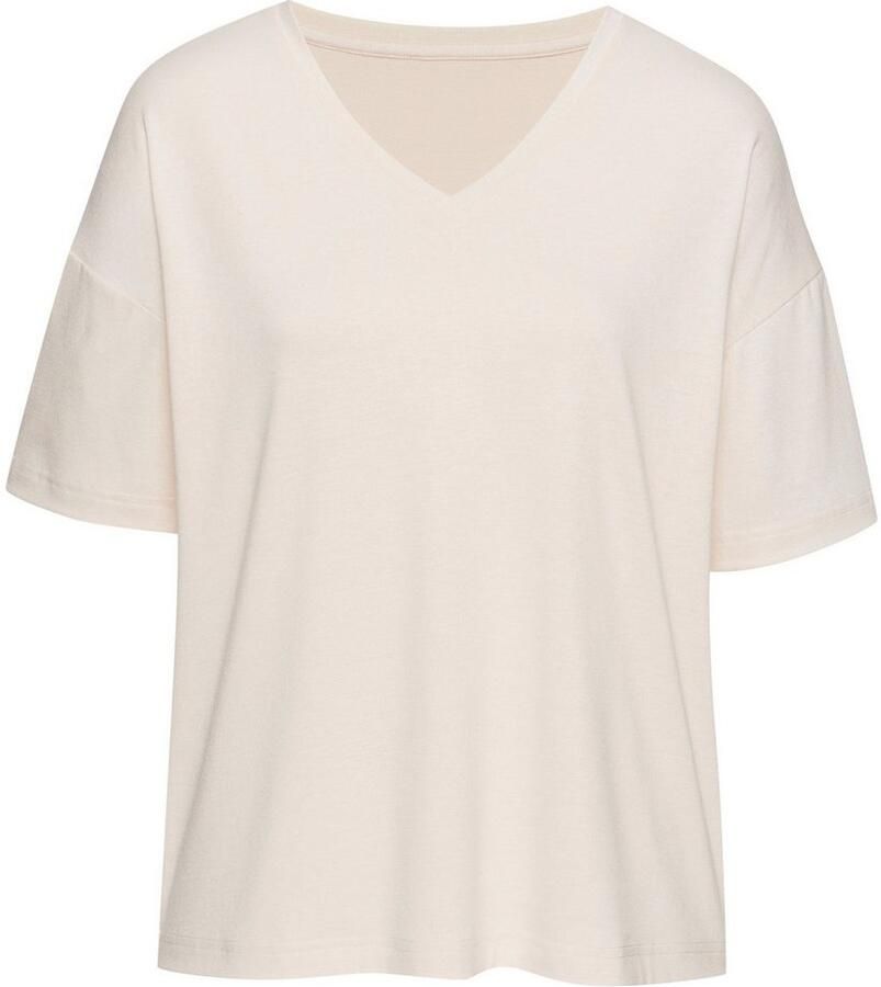 Lascana Pyjama top Met V-hals