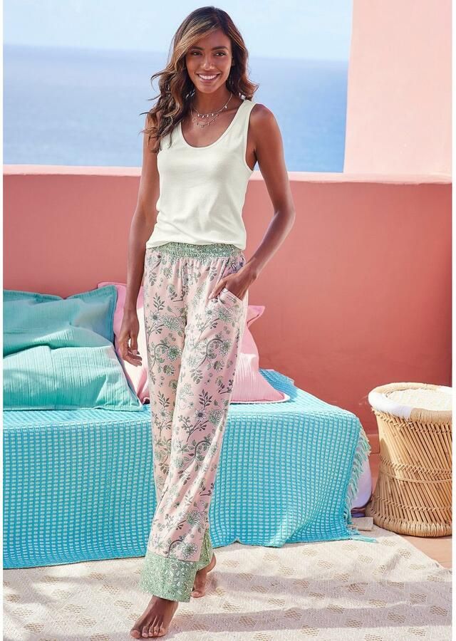 Lascana Pyjama top van ribbreisel