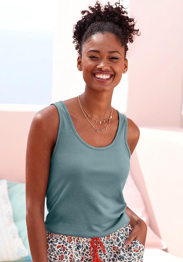 Lascana Pyjama top van ribbreisel - Foto 5