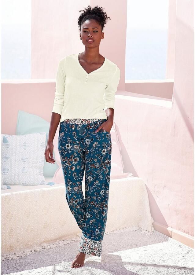 Lascana Pyjama top van ribbreisel - Foto 4